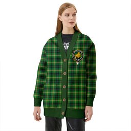 Scottish Campbell Marquis of Lorne Ancient 2 Clan Crest Tartan V neck Knitted Fleece Cardigans