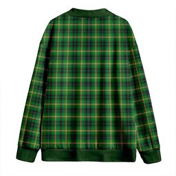 Scottish Campbell Marquis of Lorne Ancient 2 Clan Crest Tartan V neck Knitted Fleece Cardigans