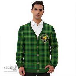 Scottish Campbell Marquis of Lorne Ancient 2 Clan Crest Tartan V neck Knitted Fleece Cardigans