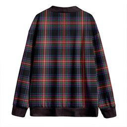 Scottish Braveheart Warrior (Watson #2) Ancient Clan Crest Tartan V neck Knitted Fleece Cardigans