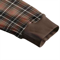 Scottish Cleghorn Weathered Clan Crest Tartan V neck Knitted Fleece Cardigans