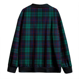 Scottish Campbell of Cawdor Modern 2 Clan Crest Tartan V neck Knitted Fleece Cardigans