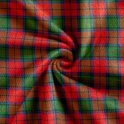 Scottish Dickie Modern Clan Crest Tartan V neck Knitted Fleece Cardigans