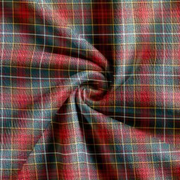 Scottish Crozier Weathered Clan Crest Tartan V neck Knitted Fleece Cardigans