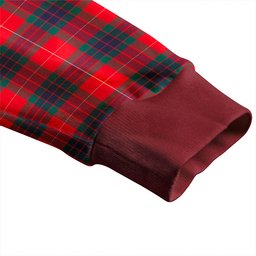 Scottish Fraser Modern Clan Crest Tartan V neck Knitted Fleece Cardigans