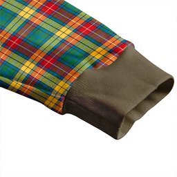 Scottish Buchanan Ancient Clan Crest Tartan V neck Knitted Fleece Cardigans