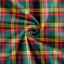 Scottish Buchanan Ancient Clan Crest Tartan V neck Knitted Fleece Cardigans