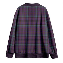 Scottish Hope Vere Weathered Clan Crest Tartan V neck Knitted Fleece Cardigans