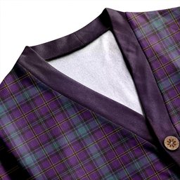 Scottish Hope Vere Weathered Clan Crest Tartan V neck Knitted Fleece Cardigans