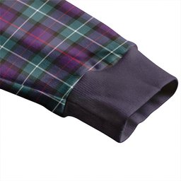 Scottish Davidson Weathered Clan Crest Tartan V neck Knitted Fleece Cardigans