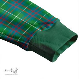 Scottish Hamilton of Clayton Ancient Clan Crest Tartan V neck Knitted Fleece Cardigans
