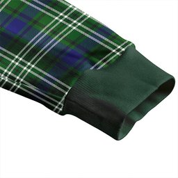 Scottish Haliburton Clan Crest Tartan V neck Knitted Fleece Cardigans