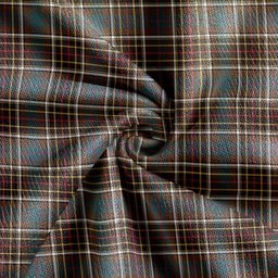 Scottish Hislop #2 Weathered Clan Crest Tartan V neck Knitted Fleece Cardigans