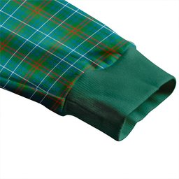 Scottish Edmonstone Modern Clan Crest Tartan V neck Knitted Fleece Cardigans