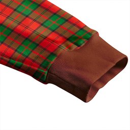 Scottish Dunbar Ancient Clan Crest Tartan V neck Knitted Fleece Cardigans