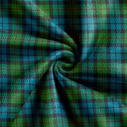 Scottish Dundas Ancient Clan Crest Tartan V neck Knitted Fleece Cardigans