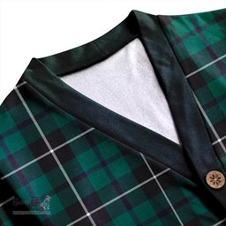 Scottish Douglas Modern Clan Crest Tartan V neck Knitted Fleece Cardigans