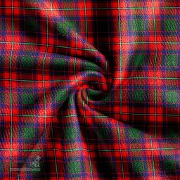 Scottish Hopkirk Clan Crest Tartan V neck Knitted Fleece Cardigans