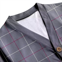 Scottish Dunbar of Pitgaveny Weathered Clan Crest Tartan V neck Knitted Fleece Cardigans