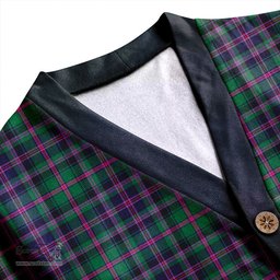 Scottish Cooper Modern Clan Crest Tartan V neck Knitted Fleece Cardigans