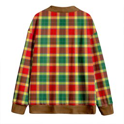 Scottish Gibson (Gibbs) Modern Clan Crest Tartan V neck Knitted Fleece Cardigans