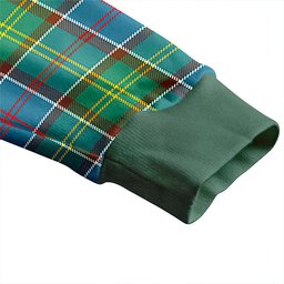 Scottish Colville District Clan Crest Tartan V neck Knitted Fleece Cardigans