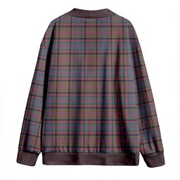 Scottish Cooper Weathered Clan Crest Tartan V neck Knitted Fleece Cardigans