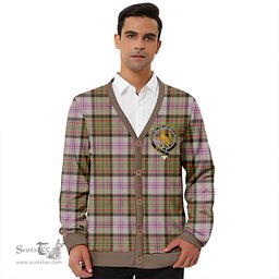 Scottish Firth of Tay (Gillies Dress) Weathered Clan Crest Tartan V neck Knitted Fleece Cardigans