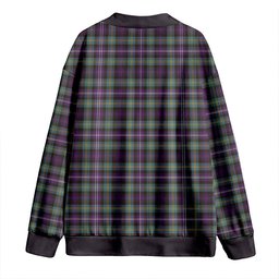 Scottish Dyce Weathered Clan Crest Tartan V neck Knitted Fleece Cardigans