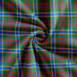 Scottish Currie of Arran Modern Clan Crest Tartan V neck Knitted Fleece Cardigans