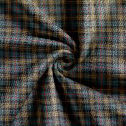 Scottish Farquharson Weathered Clan Crest Tartan V neck Knitted Fleece Cardigans