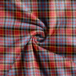 Scottish Dalrymple of Castleton Weathered Clan Crest Tartan V neck Knitted Fleece Cardigans