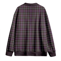 Scottish Forbes of Druinnor Weathered Clan Crest Tartan V neck Knitted Fleece Cardigans