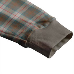 Scottish Cranston Weathered Clan Crest Tartan V neck Knitted Fleece Cardigans