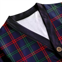 Scottish Eglinton District (Montgomery of Ayrshire) Modern Clan Crest Tartan V neck Knitted Fleece Cardigans