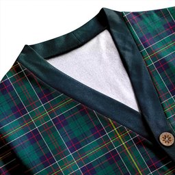 Scottish Hunter of Hunterston (Michael of Hunterston) Modern Clan Crest Tartan V neck Knitted Fleece Cardigans