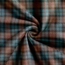 Scottish Dundas Weathered Clan Crest Tartan V neck Knitted Fleece Cardigans