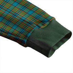 Scottish Gillies Ancient Clan Crest Tartan V neck Knitted Fleece Cardigans