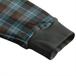 Scottish Dunlop Weathered Clan Crest Tartan V neck Knitted Fleece Cardigans