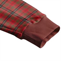 Scottish Fulton 1999 Weathered Clan Crest Tartan V neck Knitted Fleece Cardigans