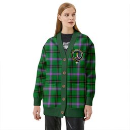 Scottish Henderson (MacKendrick) Ancient Clan Crest Tartan V neck Knitted Fleece Cardigans