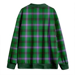 Scottish Henderson (MacKendrick) Ancient Clan Crest Tartan V neck Knitted Fleece Cardigans