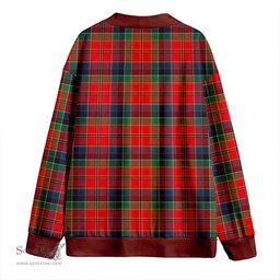 Scottish Hay and Leith Modern Clan Crest Tartan V neck Knitted Fleece Cardigans