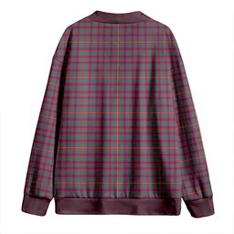Scottish Hall Weathered Clan Crest Tartan V neck Knitted Fleece Cardigans