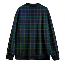 Scottish Hope Vere Modern Clan Crest Tartan V neck Knitted Fleece Cardigans