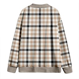 Scottish Hogg Weathered Clan Crest Tartan V neck Knitted Fleece Cardigans
