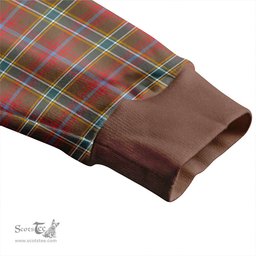 Scottish Currie of Arran Weathered Clan Crest Tartan V neck Knitted Fleece Cardigans