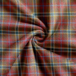 Scottish Currie of Arran Weathered Clan Crest Tartan V neck Knitted Fleece Cardigans