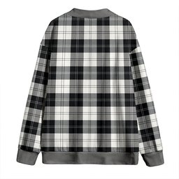 Scottish Erskine Blue Clan Crest Tartan V neck Knitted Fleece Cardigans