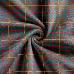 Scottish Hamilton of Clayton Weathered Clan Crest Tartan V neck Knitted Fleece Cardigans